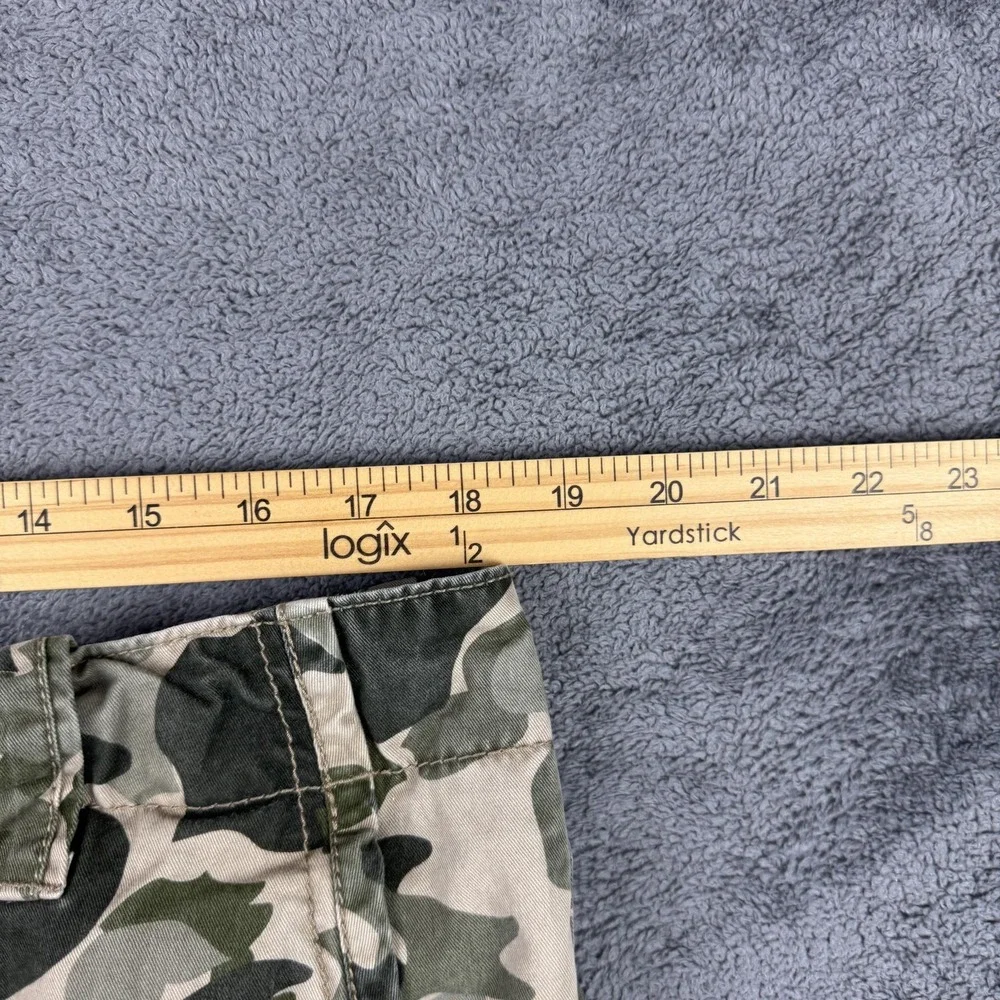 Aeropostale Cargo Shorts Mens 37 Green‎ Camo Multi Pocket Cotton Casual